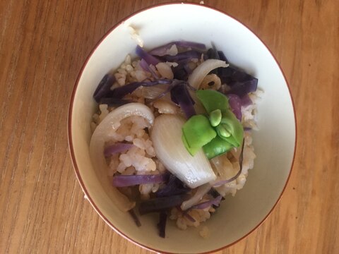簡単ぶっかけ紫キャベツご飯！